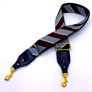 New Adjustable Handbag Replacement Strap in Gray, Maroon and White. $27